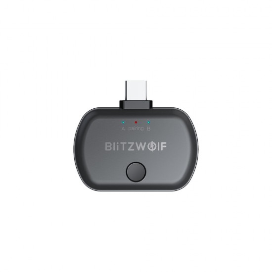 BW-BL1 bluetooth V5.0 Wireless Audio Transmitter Receiver Adapter USB & Type-C Connector apt-X Low Latency for Nintendo Switch / PS5 / TV / PC Laptops / Headphones / Apple AirPods Pro