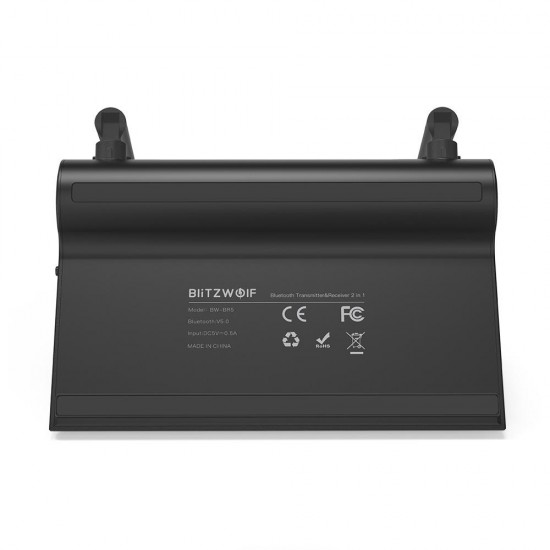 BW-BR5 3 In 1 Bypass bluetooth V5.0 Audio Transmitter Receiver 3.5mm Aux Wireless Audio Adapter Low Latency 80m/262ft Long Range For TV PC Headphone Car Stereo System Home Sound System BW-BR5 3 In 1 Bypass bluetooth V5.0 Audio Transmitter Receiver 3.5mm Aux Wireless Audio Adapter Low Latency 80m/262ft Long Range For TV PC Headphone Car Stereo System Home Sound System