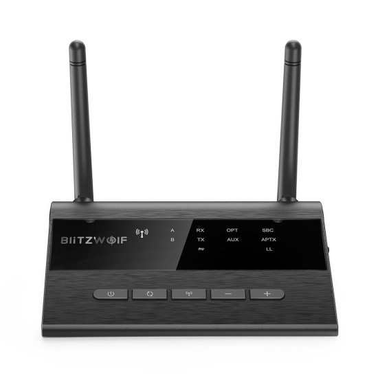 BW-BR5 3 In 1 Bypass bluetooth V5.0 Audio Transmitter Receiver 3.5mm Aux Wireless Audio Adapter Low Latency 80m/262ft Long Range For TV PC Headphone Car Stereo System Home Sound System BW-BR5 3 In 1 Bypass bluetooth V5.0 Audio Transmitter Receiver 3.5mm Aux Wireless Audio Adapter Low Latency 80m/262ft Long Range For TV PC Headphone Car Stereo System Home Sound System