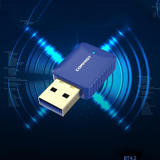 CF-726B 2in1 650M Bluetooth 4.2 Dual Frequency 2.4/5G Wireless Network Card Adapter WiFi Receiver for Computer