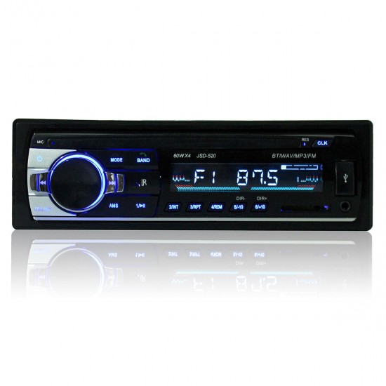 Car Audio Stereo MP3 Player bluetooth Stereo Radio FM AUX with Remote Control For iPhone X 8/8plus