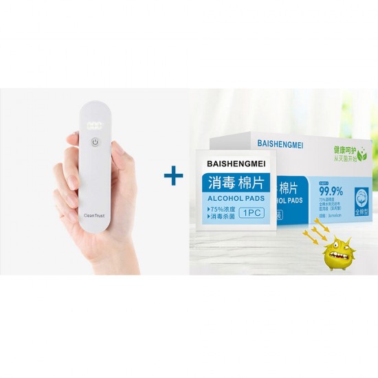 Handheld Multifunction UV Phone Sterilizer with LCD Display + 100Pcs 75% Alcohol Disposable Disinfection Prep Swap Pads Handheld Multifunction UV Phone Sterilizer with LCD Display + 100Pcs 75% Alcohol Disposable Disinfection Prep Swap Pads