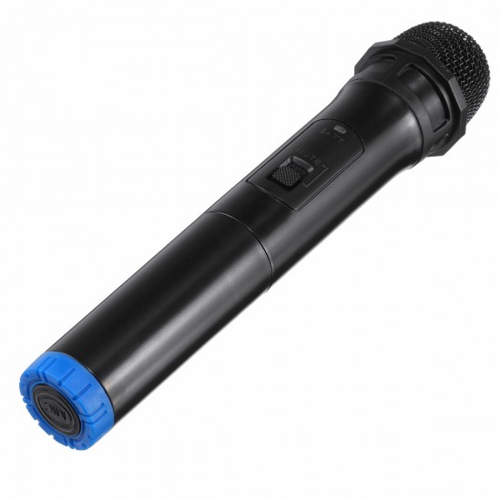 DC 12V UHF 2 Channel Dual Wireless Handheld Microphone Speaker Mics w/ Receiver