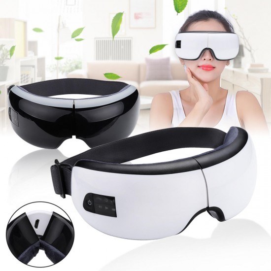 Electric bluetooth Transmitter Wireless Air Pressure Eyes Massager Heating Music Function