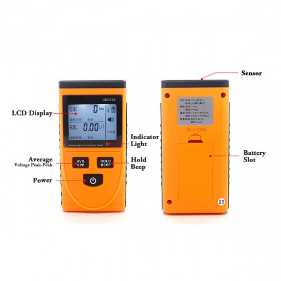 GM3120 Digital Electromagnetic Radiation Detector Meter Dosimeter Tester Counter