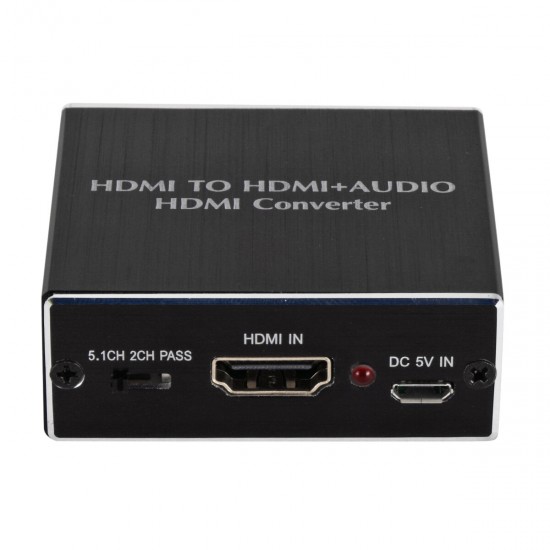 HDMI Audio Splitter HDMI to HDMI+3.5 Audio+SPDIF 4K HDMI Audio Video Converter