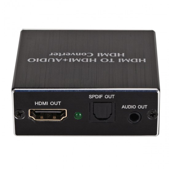 HDMI Audio Splitter HDMI to HDMI+3.5 Audio+SPDIF 4K HDMI Audio Video Converter