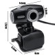 HD 1200P USB Webcam with Microphone Recording Camera 30fps For PC Laptop Desktop