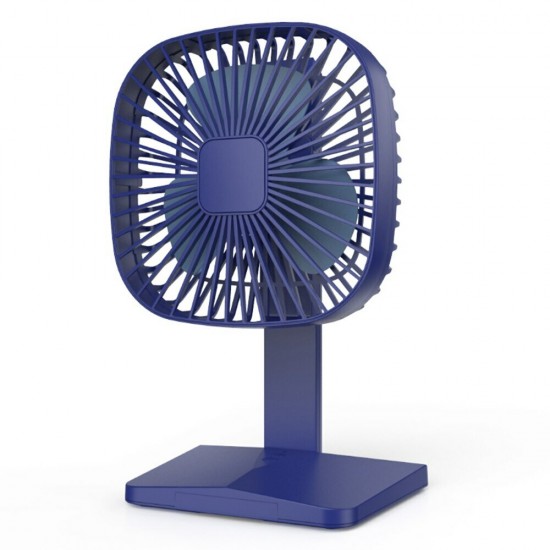 2000mAh Portable Mini Adjustable Speeds Silent USB Rechargable Desktop Fan with Phone Holder Stand