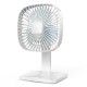 2000mAh Portable Mini Adjustable Speeds Silent USB Rechargable Desktop Fan with Phone Holder Stand