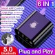 K8 6 In 1 Bluetooth 5.0 audio receiver transmitter 2-in-1 Bluetooth adapter supports 2.1A fast charge U disk playback K8 6 In 1 Bluetooth 5.0 audio receiver transmitter 2-in-1 Bluetooth adapter supports 2.1A fast charge U disk playback