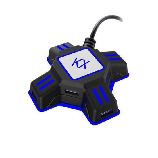 KX USB Game Controllers Adapter Converter Video Game Keyboard Mouse Converter for Switch/Xbox/PS4/PS3 KX USB Game Controllers Adapter Converter Video Game Keyboard Mouse Converter for Switch/Xbox/PS4/PS3