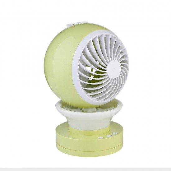 LED luminous spray humidification USB Charging Portable Mini Fan