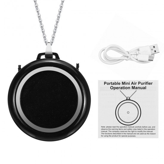 Mini Portable Wearable Air Purifier Bacteria PreNecklace PM2.5 Haze Air Cleaner Negative Ion Generator