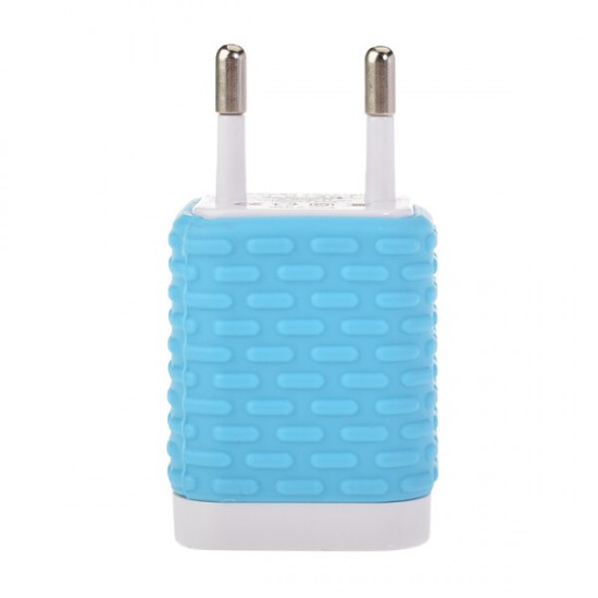 Mini USB EU Plug Travel Wall Charger Adapter For iPhone iPad