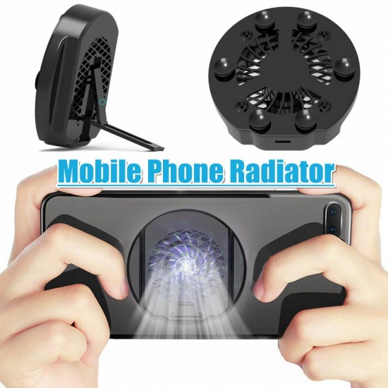 Mobile Cell Phone Radiator Cooler Cooling Fan Stand Mount Holder USB Charging Game Anti-Heat Tool For Tablet Six Finger Game Joystick Mobile Cell Phone Radiator Cooler Cooling Fan Stand Mount Holder USB Charging Game Anti-Heat Tool For Tablet Six Finger Game Joystick