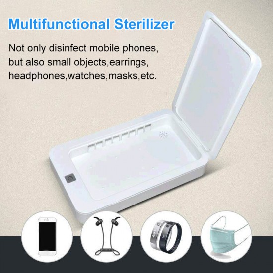 Multifunction Automatic UV Sterilizer for Mobile Phone Mask Toothbrush Watch Beauty Underwear Sterilization UV Sterilizer Disinfection Box