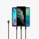 3 in 1 10W 7.5W 5W Qi Fast Wireless Charger + USB-A Type-C Micro Lightning Data Cable + Protective Case for iPhone 11 / 11 Pro / 11 Pro Max 3 in 1 10W 7.5W 5W Qi Fast Wireless Charger + USB-A Type-C Micro Lightning Data Cable + Protective Case for iPhone 11 / 11 Pro / 11 Pro Max