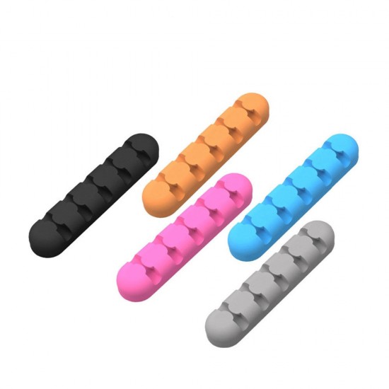 CBS5 Cable Winder Earphone Cable Organizer Wire Storage Silicon Cable Holder Clips For MP3 MP4 Mouse Earphone CBS5 Cable Winder Earphone Cable Organizer Wire Storage Silicon Cable Holder Clips For MP3 MP4 Mouse Earphone