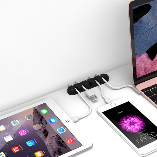 CBS5 Cable Winder Earphone Cable Organizer Wire Storage Silicon Cable Holder Clips For MP3 MP4 Mouse Earphone CBS5 Cable Winder Earphone Cable Organizer Wire Storage Silicon Cable Holder Clips For MP3 MP4 Mouse Earphone