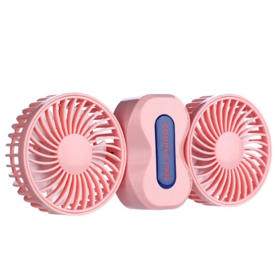 Portable Couples Fan Rechargeable Battery Air Conditioning 2 Motors Ventilador Fans Mini USB Desk Portable Couples Fan Rechargeable Battery Air Conditioning 2 Motors Ventilador Fans Mini USB Desk