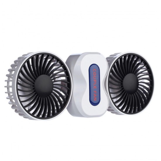 Portable Couples Fan Rechargeable Battery Air Conditioning 2 Motors Ventilador Fans Mini USB Desk