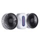 Portable Couples Fan Rechargeable Battery Air Conditioning 2 Motors Ventilador Fans Mini USB Desk