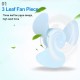 Portable Fan Rechargeable 360° Rotation Clip Mini USB Fan Car Desk