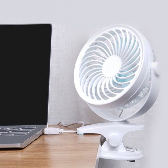 Portable Fan Rechargeable 360° Rotation Clip Mini USB Fan Car Desk Portable Fan Rechargeable 360° Rotation Clip Mini USB Fan Car Desk