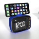 Portable Retro Speaker TV Design Mobile Phone Holder Stand bluetooth Alarm Clock