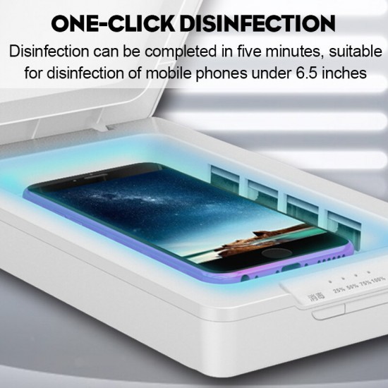 Portable UV Light Cell Phone Sanitizer Disinfection Box Tablet Watch Jewelry Keys Phone Sterilizer