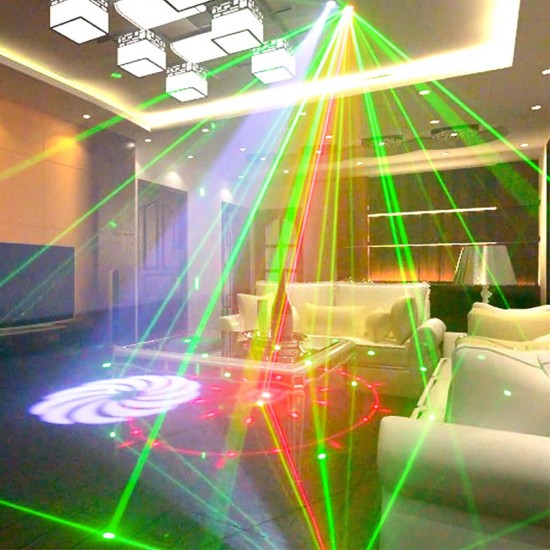 RGB Bar Disco Projector Light DJ KTV LED Laser Stage Wedding Birthday Party Lamp