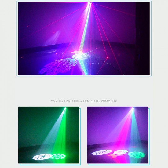 RGB Bar Disco Projector Light DJ KTV LED Laser Stage Wedding Birthday Party Lamp