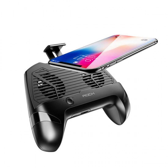 Gamepad Controller Phone Holder Double Cooling Fan With Power Bank For 4-6.7 inch Phones