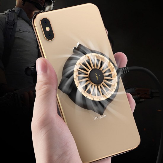 Silent Suction Cup Mini Powerful Wind Cooling Fan For iPhone X XS HUAWEI P30 S10+