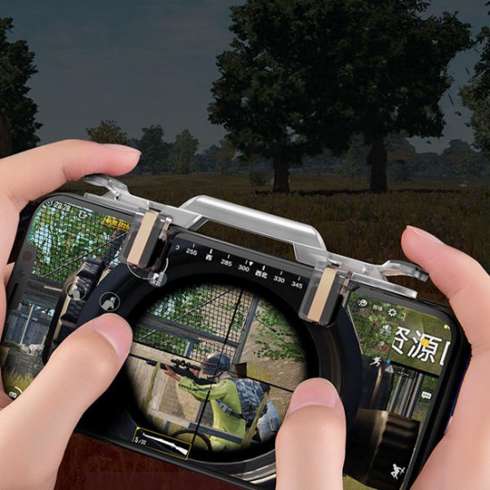 Transparent Gamepad Game Controller Joysticks Game Trigger Fire Button For Mobile Phone Tablet Transparent Gamepad Game Controller Joysticks Game Trigger Fire Button For Mobile Phone Tablet