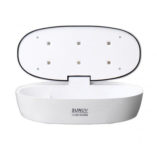 SUNUV One-touch LED UVC Mobile Phone Sterilizer with Voice Indicate for Mask Toothbrush Beauty Underwear Storage Sterilization Disinfection Box