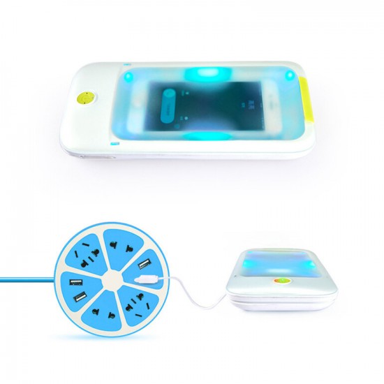 9501 Multifunction USB Charging LED UV Ozone 360° Disinfection Box Phone Sterilizer with Skylight for Smart Phone below 6.5 inch