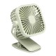 Square Shape USB Charging Mini Cooling Fan with Clip Head Desktop Small Fan