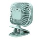 Square Shape USB Charging Mini Cooling Fan with Clip Head Desktop Small Fan