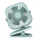 Square Shape USB Charging Mini Cooling Fan with Clip Head Desktop Small Fan