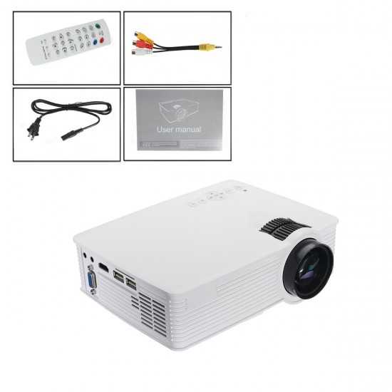 GP-9 HD Mini Projector LED Multimedia Home Theater USB VGA HDMI TV AV