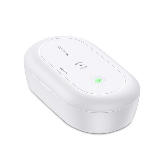 3 in 1 Portable Multifunction 10W Wireless Charging UV Ozone Disinfection Sterilizer Aromatherapy Health Care Face Mask Jewelry Phones Cleaner Sterilization Box