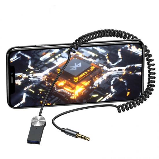 Bluetooth 5.0 Car Aux Adapter Wireless bluetooth Receiver USB to 3.5mm Jack Audio Music Adapter for Car Speaker Handsfree TV Tablet Bluetooth 5.0 Car Aux Adapter Wireless bluetooth Receiver USB to 3.5mm Jack Audio Music Adapter for Car Speaker Handsfree TV Tablet