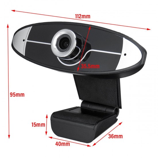 USB 2.0 Webcam Auto Focusing Web Camera Cam with Microphone For Laptop Desktop