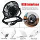 USB Fan Mini Portable Desktop Cooling Desk Quiet Fan Office Computer Laptop