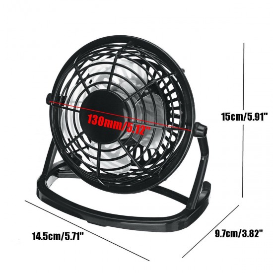 USB Fan Mini Portable Desktop Cooling Desk Quiet Fan Office Computer Laptop