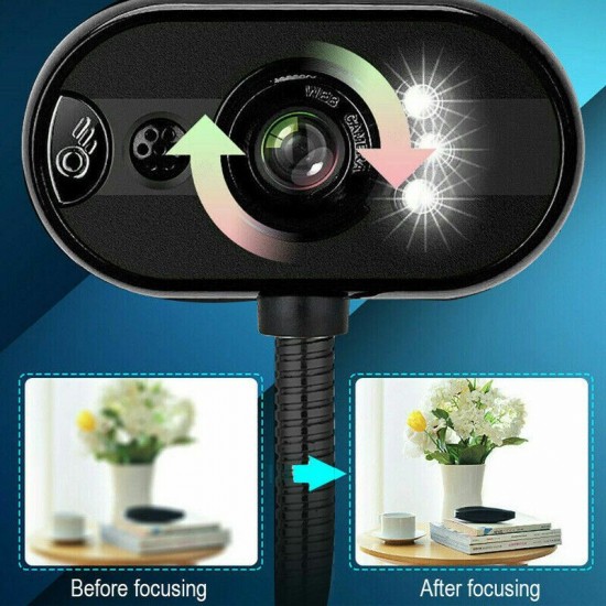 USB HD Webcam Camera with Mic Night Vision for Computer PC Laptop Home Office USB HD Webcam Camera with Mic Night Vision for Computer PC Laptop Home Office