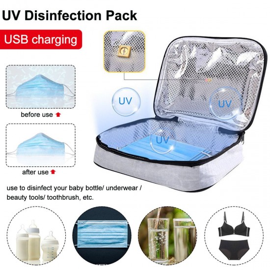 UV Disinfection Pack Baby Bottle/ Underwear/Face Mask Supplies Sterilization Box