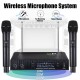 V2020 VHF Wireless Microphone System Cordless Dual Handheld Mic Karaoke Singing V2020 VHF Wireless Microphone System Cordless Dual Handheld Mic Karaoke Singing